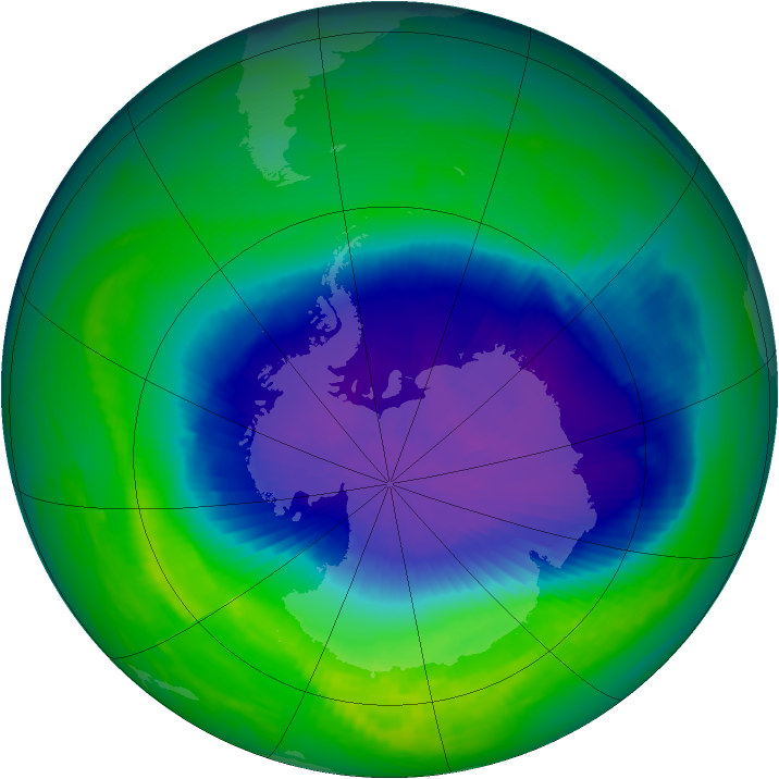 Ozone Map 1992-10-16